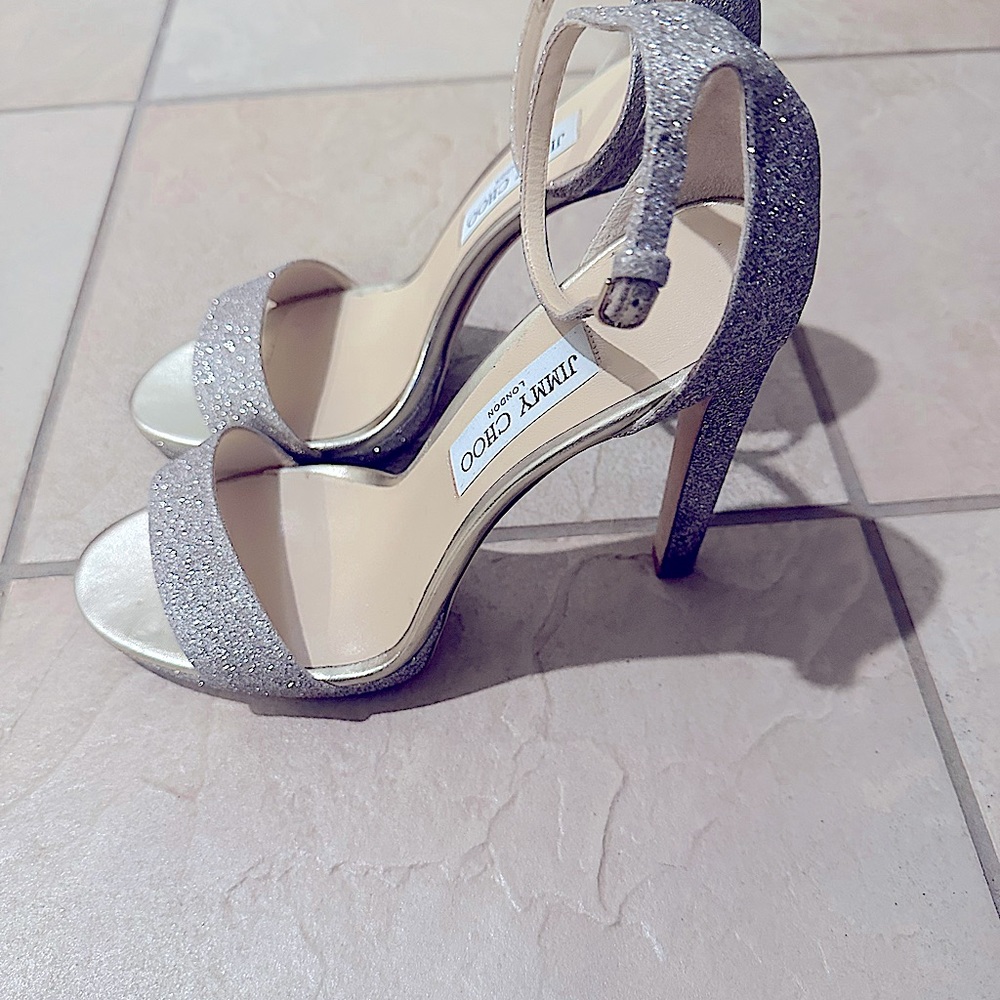The Perfect Wedding Heel, Jimmy Choo - Beautiful sparkle pump with a strap!